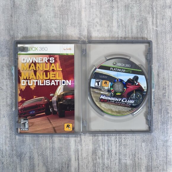 Midnight Club: Los Angeles Edition (Xbox 360) Complete w/ Manual Very Nice - Picture 3 of 4